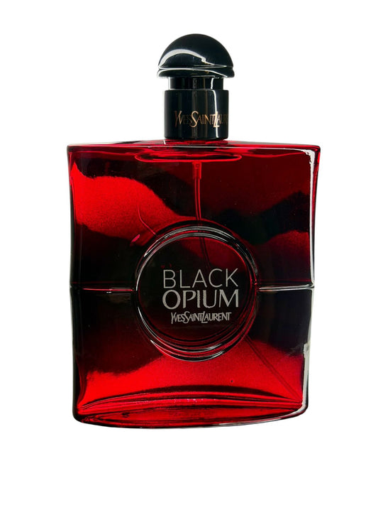 YVES SAINT LAURENT - BLACK OPIUM EDP (over red)